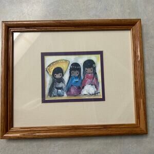 Vintage 1960's\70's Ted DeGrazia "Wee Three" Print